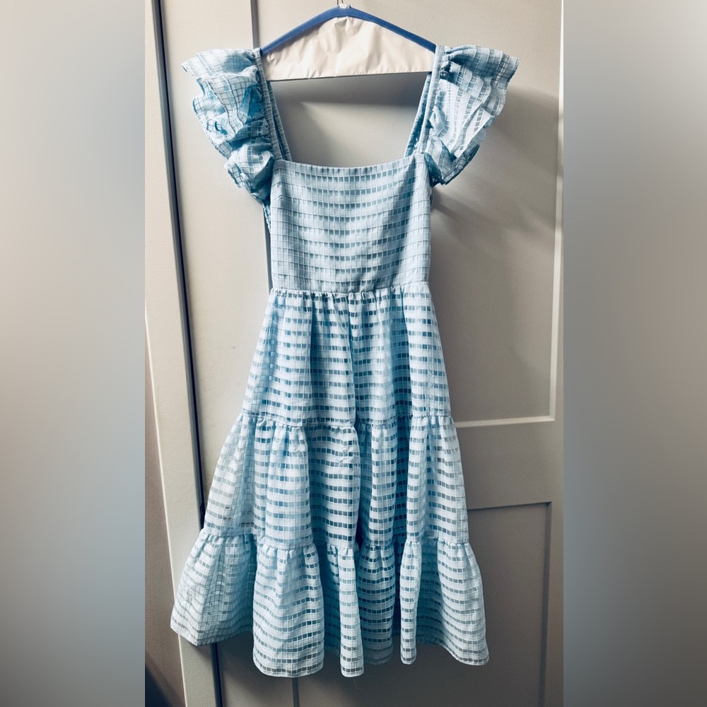 Amanda Uprichard Sky Blue Cedella Dress - Picture 2 of 7